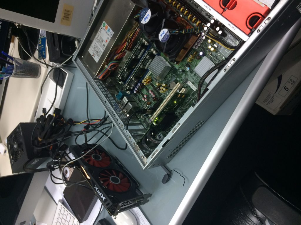 barebones - ethereum mining rig