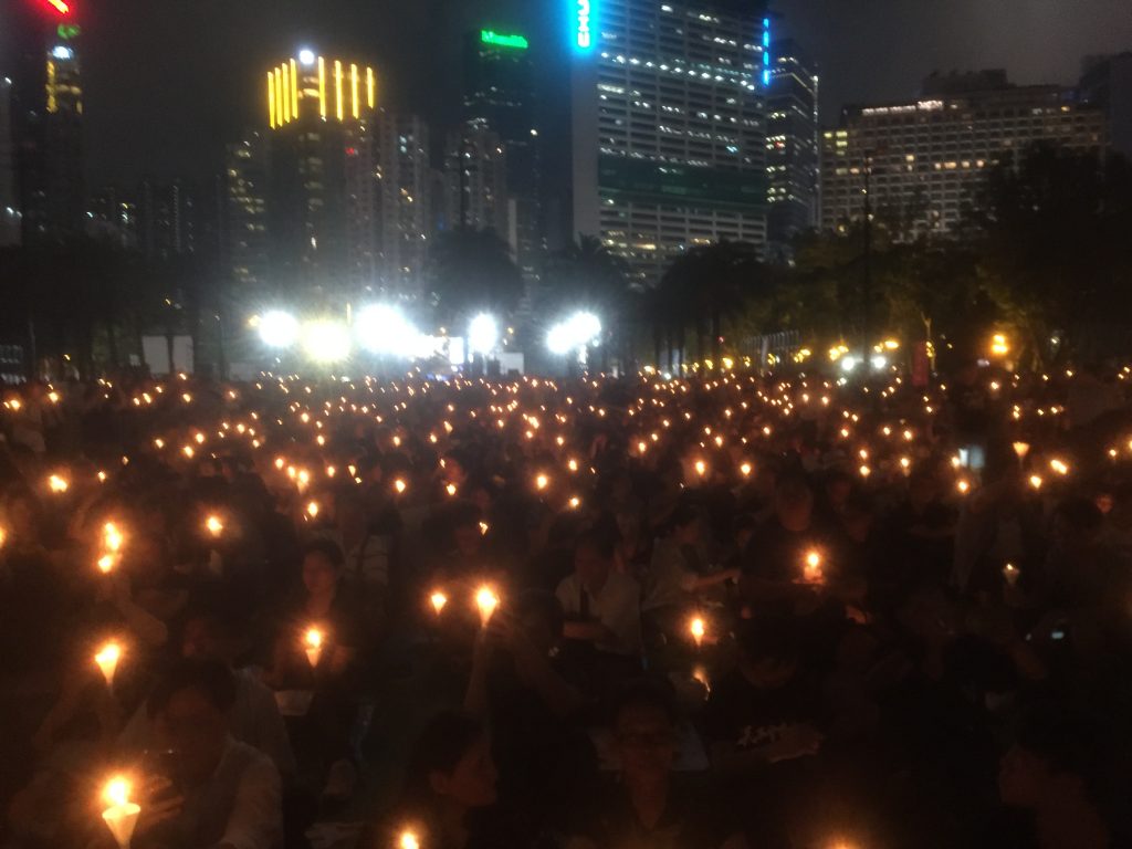 candlelit vigil 2019 june 4 - victoria park