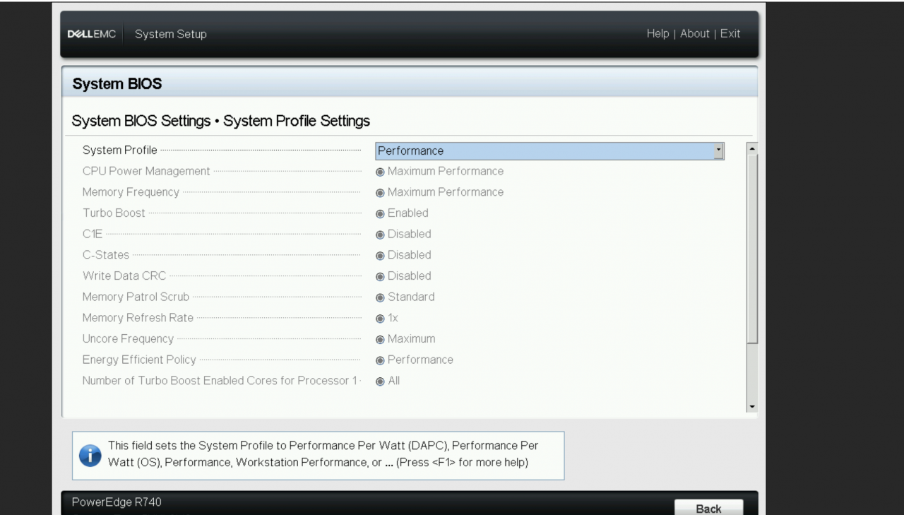 BIOS set Performance