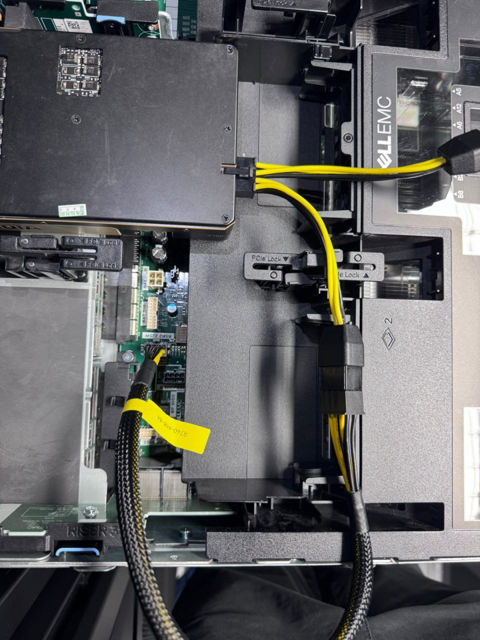R740 - V100 wired up